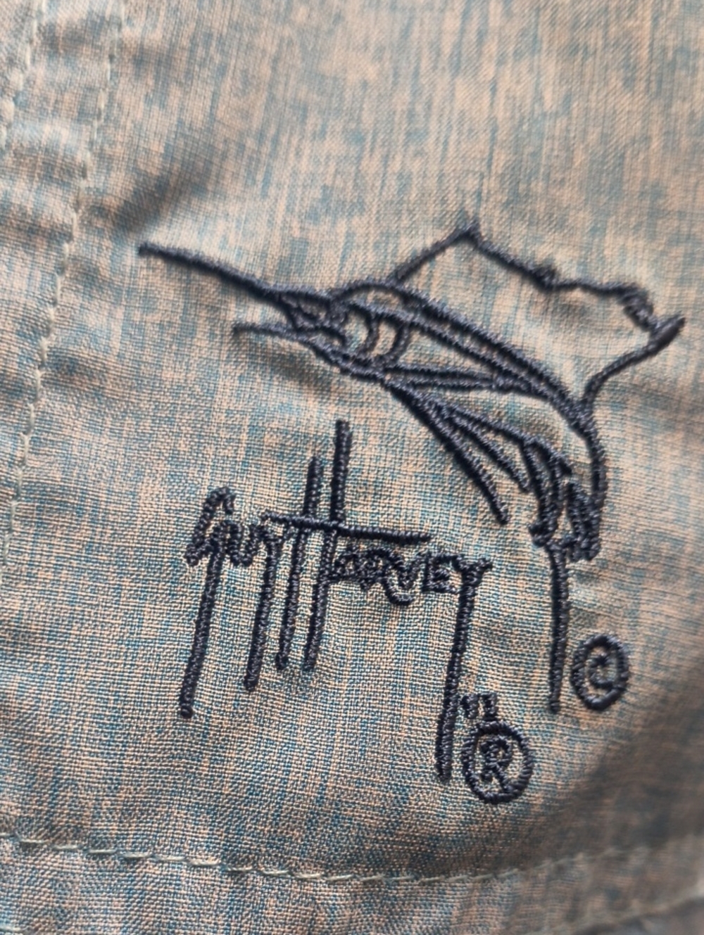 Rare Guy Harvey Light Blue LS Fisher Embroidery, Sleeve Buttons, Collar Stays 😎